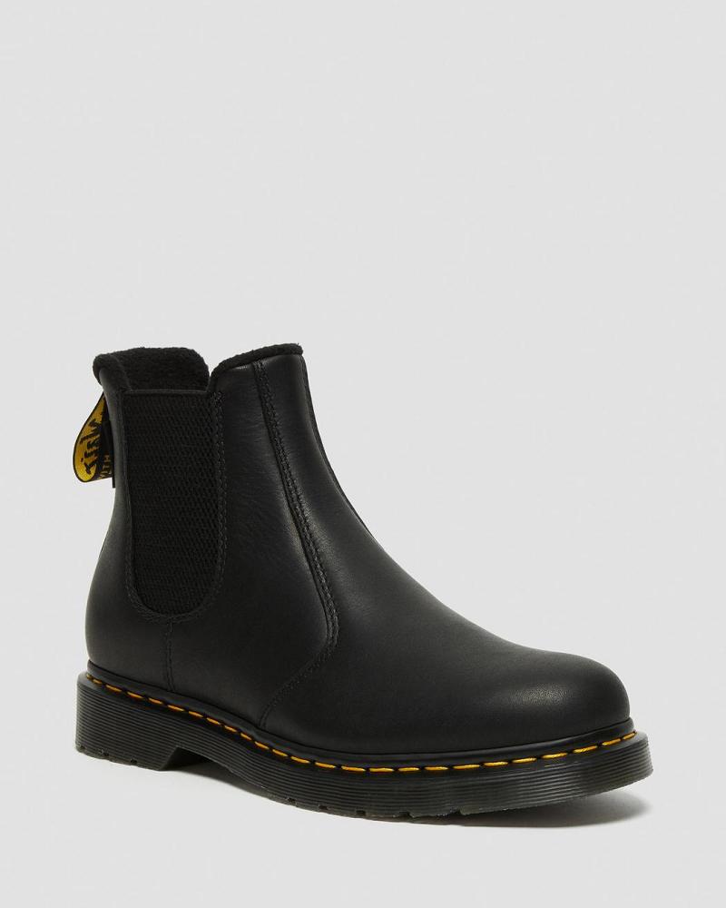 Men\'s Dr Martens 2976 Warmwair Leather Ankle Boots Black | AU 429MQZ